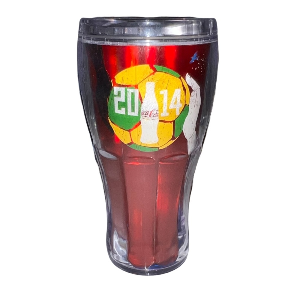 Royal Caribbean Coca Cola 16oz Insulated Travel Tumbler Mug 2014 Brazil Brasil